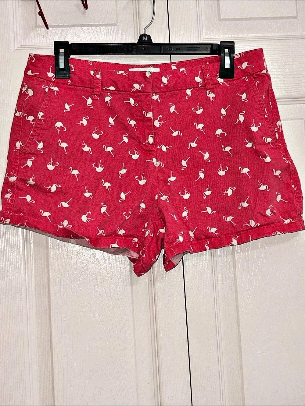 ELLE Flamingo Print Shorts Size 6 Cotton